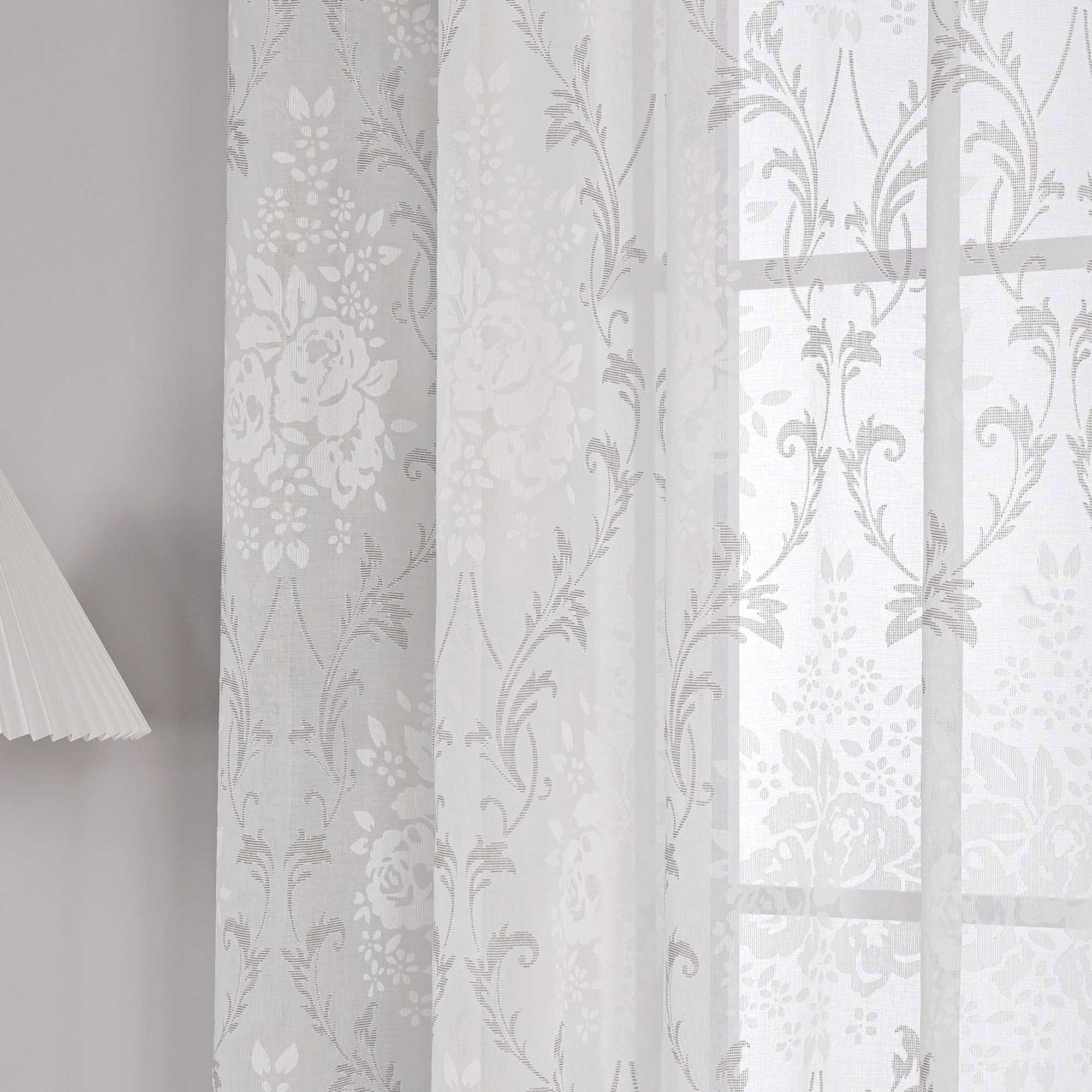 Vorhang mit Kräuselband Voile Gardine Ausbrenner Fensterschal Transparent Schlafzimmer Wohnzimmer 1 Stück - Joyswahl