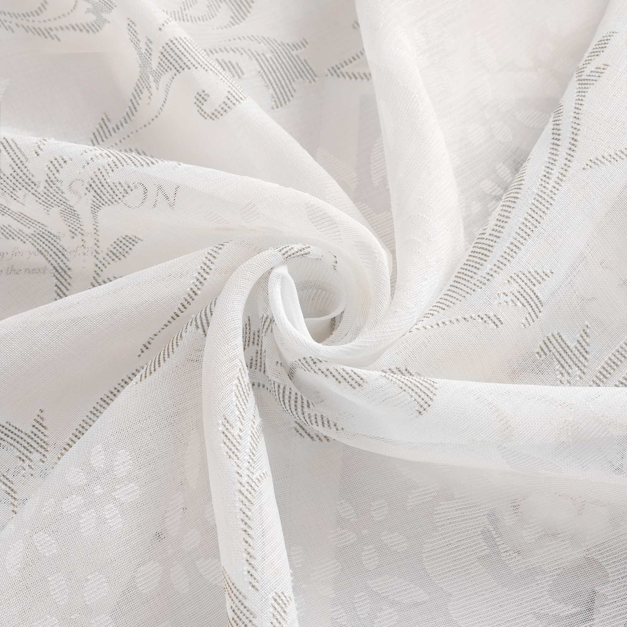 Vorhang mit Kräuselband Voile Gardine Ausbrenner Fensterschal Transparent Schlafzimmer Wohnzimmer 1 Stück - Joyswahl