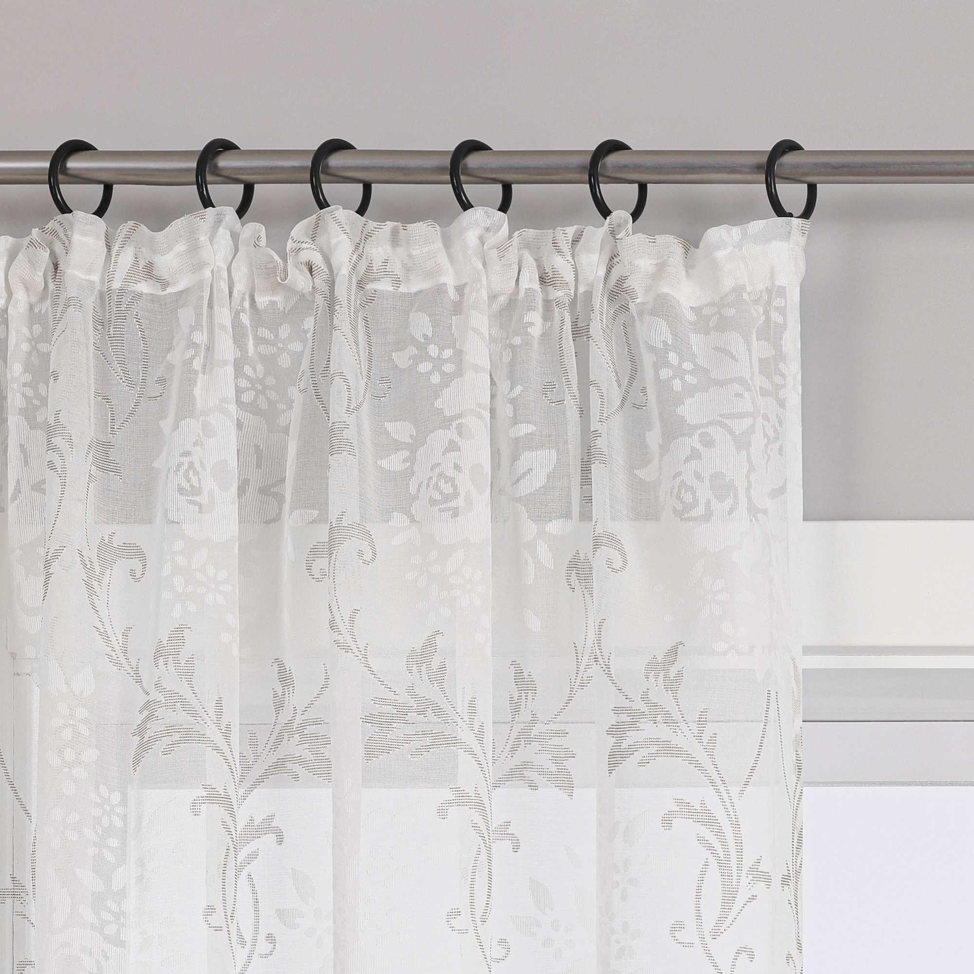 Vorhang mit Kräuselband Voile Gardine Ausbrenner Fensterschal Transparent Schlafzimmer Wohnzimmer 1 Stück - Joyswahl