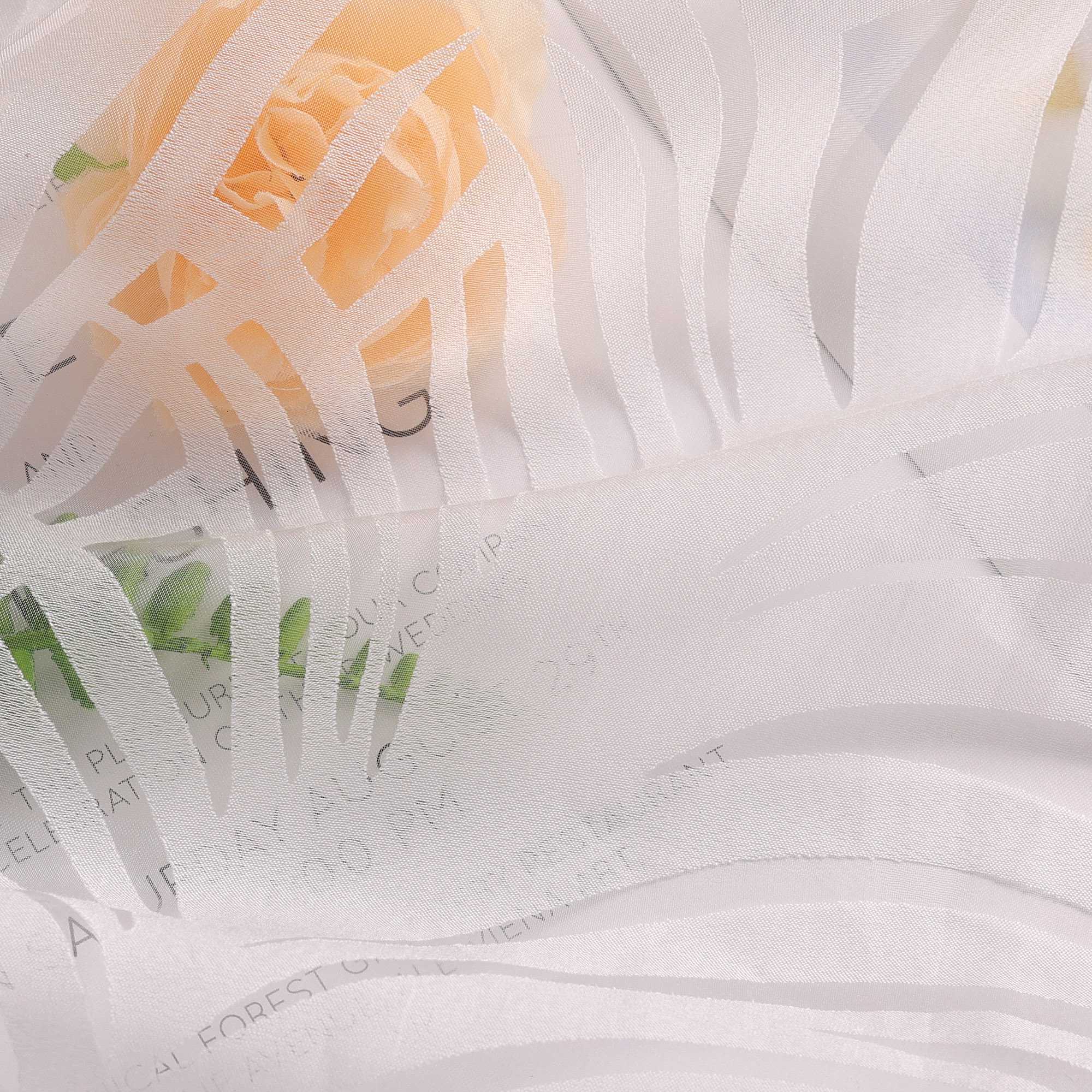 2er Set Schiebegardinen für Schienensystem mit Ingwerblattmuster - Joyswahl