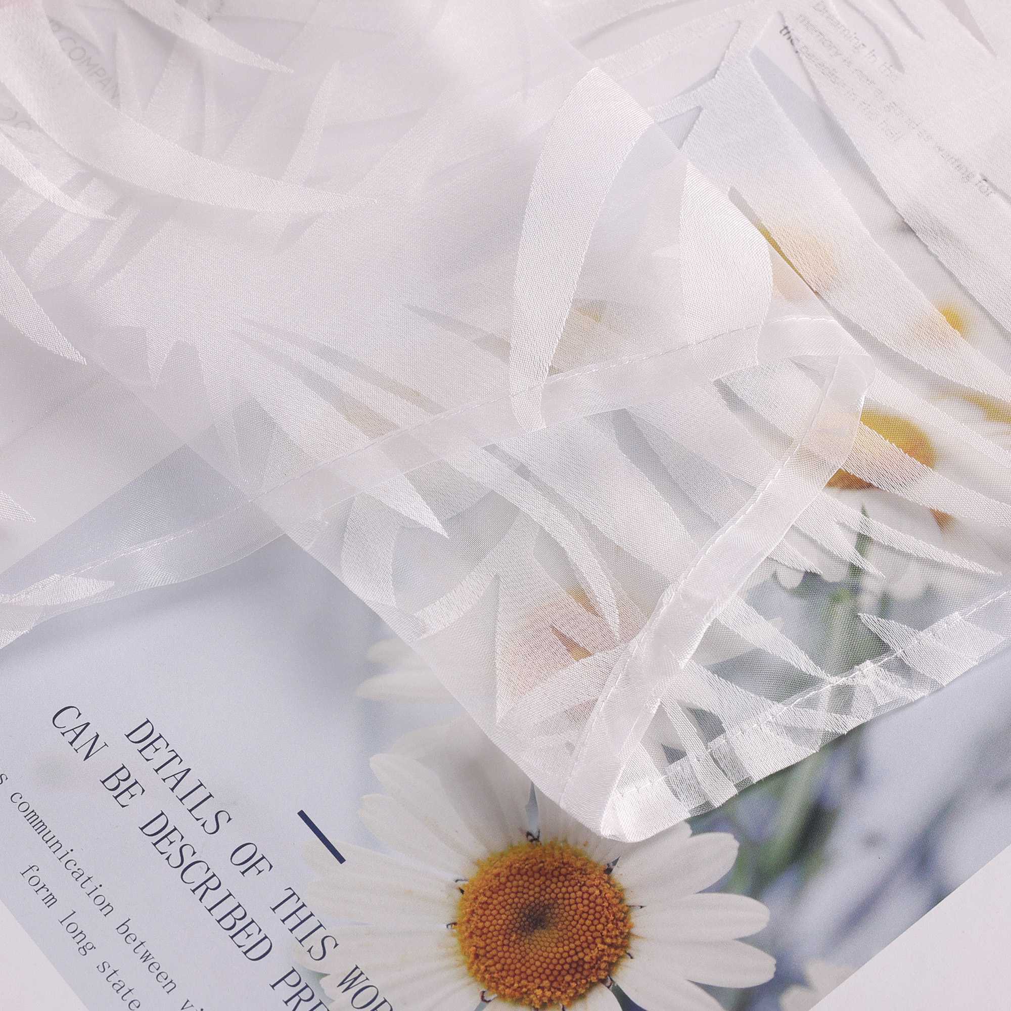 2er Set Schiebegardinen für Schienensystem mit Ingwerblattmuster - Joyswahl