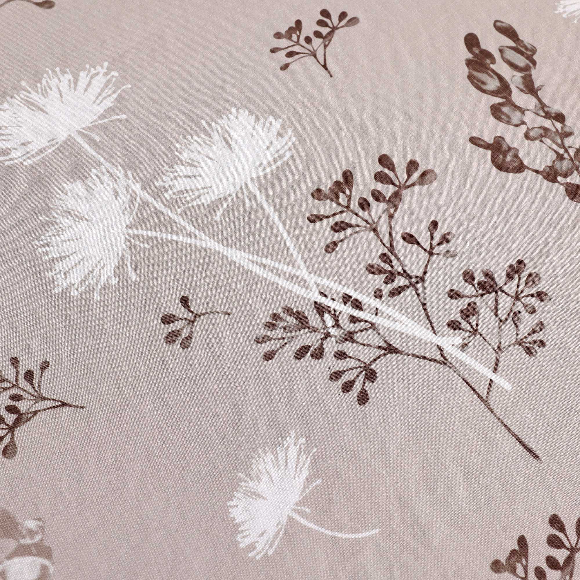 Transparente Vorhang aus Polyester durch Kräuselband mit Unregelmäßigen botanischen Mustern 1 stück - Joyswahl