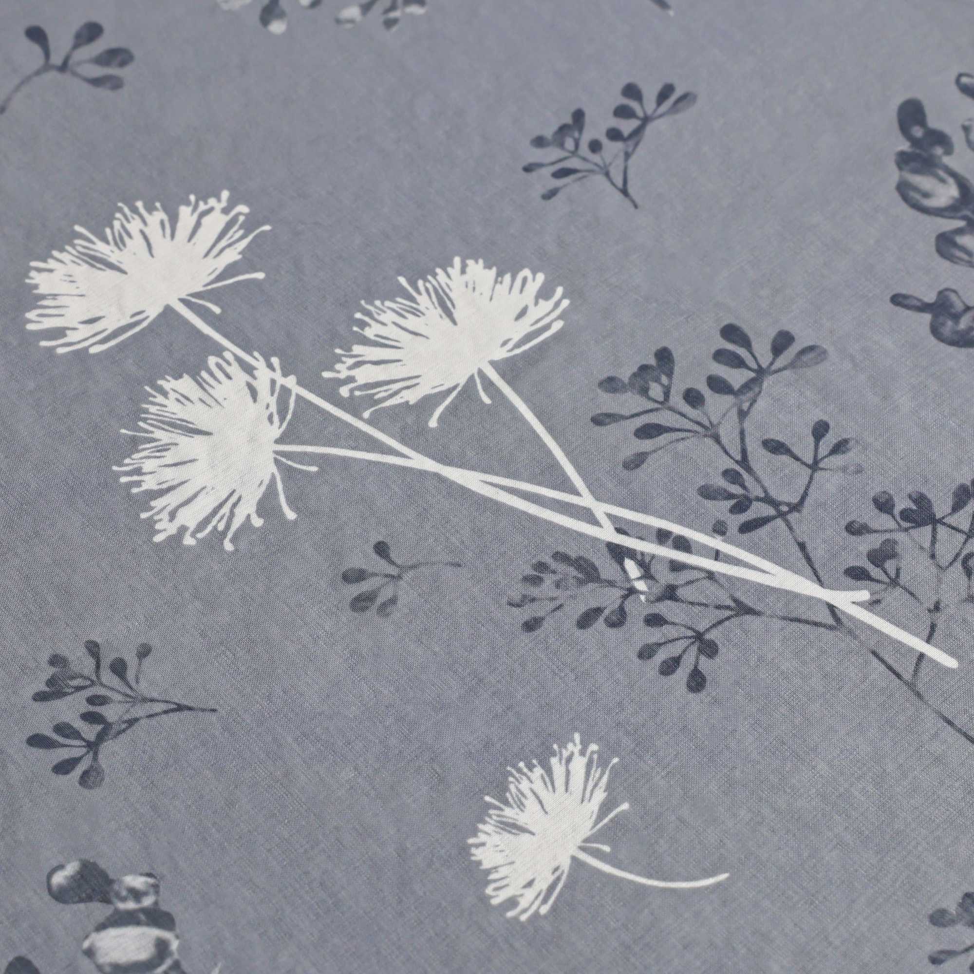 Transparente Vorhang aus Polyester durch Kräuselband mit Unregelmäßigen botanischen Mustern 1 stück - Joyswahl