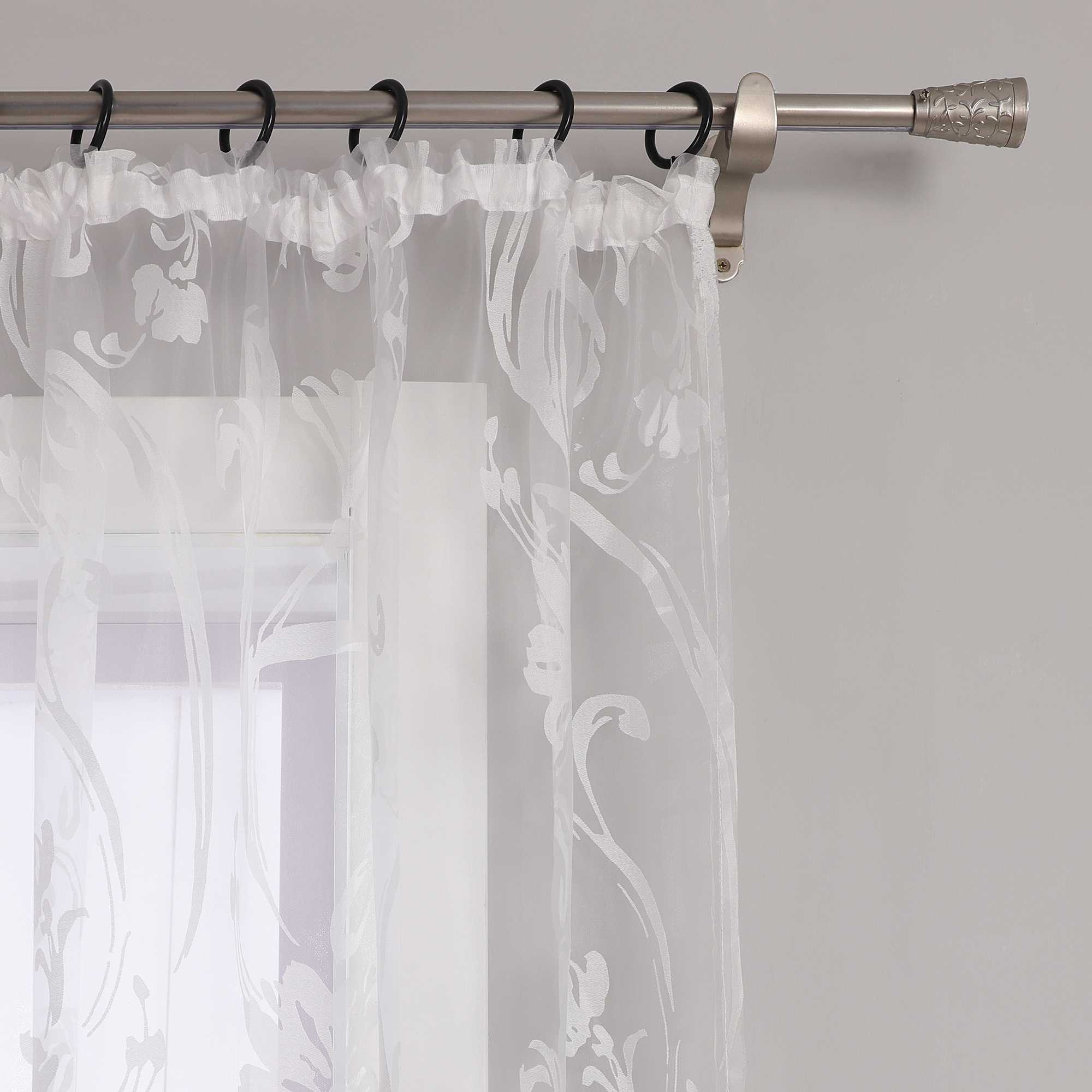 Vorhang mit Blumenmuster transparent Wohnzimmer Schlafzimmer  1 stück - Joyswahl