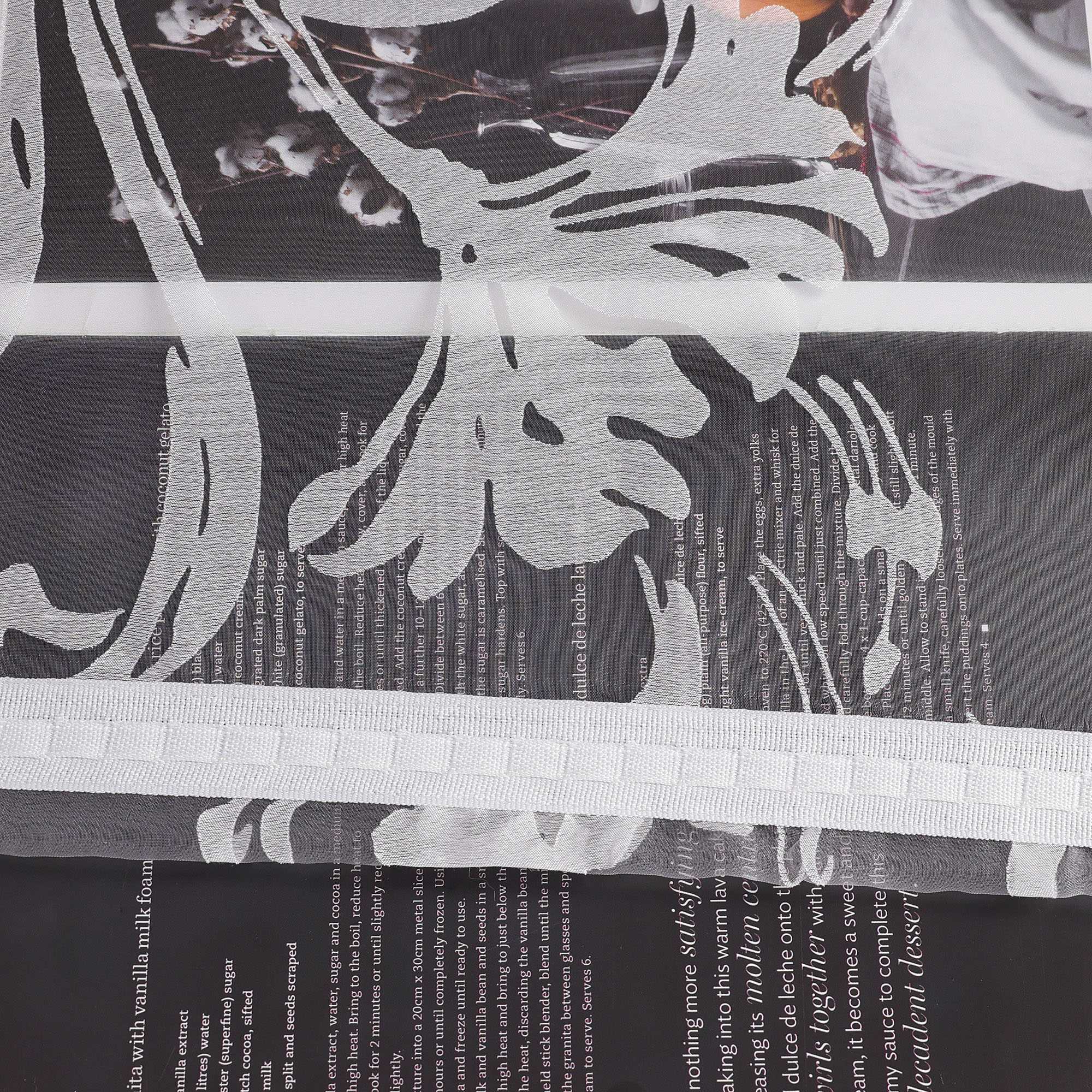 Vorhang mit Blumenmuster transparent Wohnzimmer Schlafzimmer  1 stück - Joyswahl