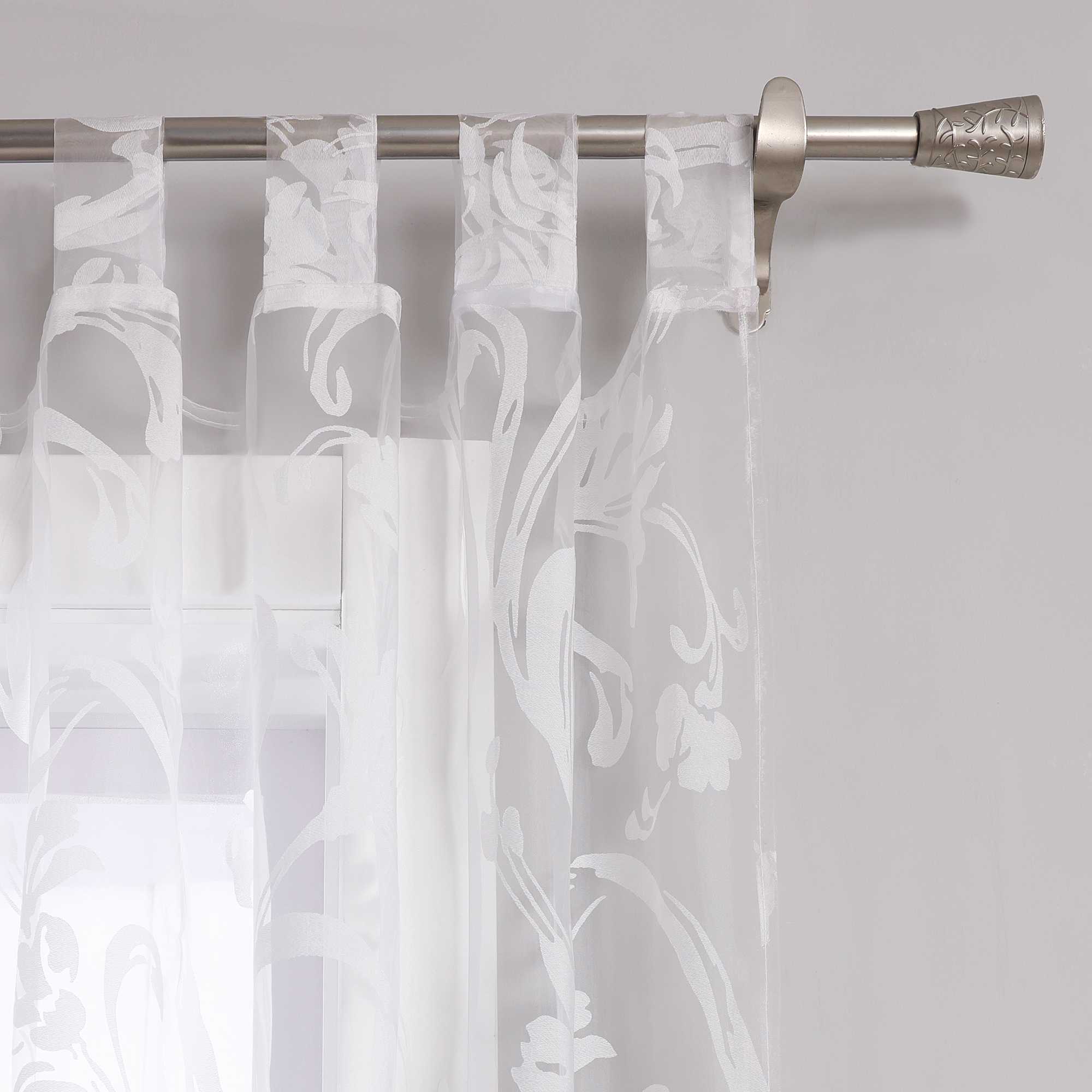 Vorhang mit Blumenmuster transparent Wohnzimmer Schlafzimmer  1 stück - Joyswahl