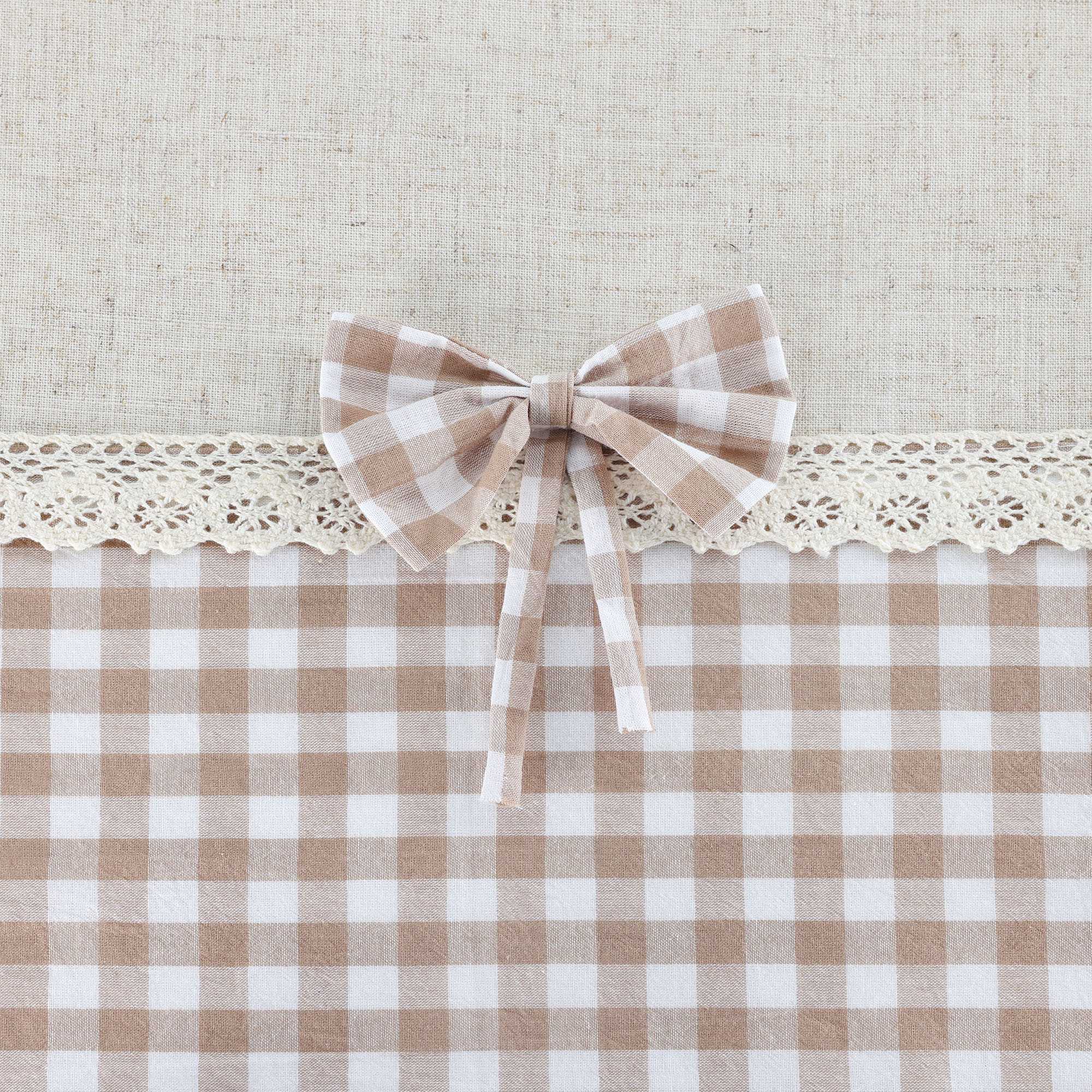 Landhausstil Scheibengardine mit Karomuster - Joyswahl