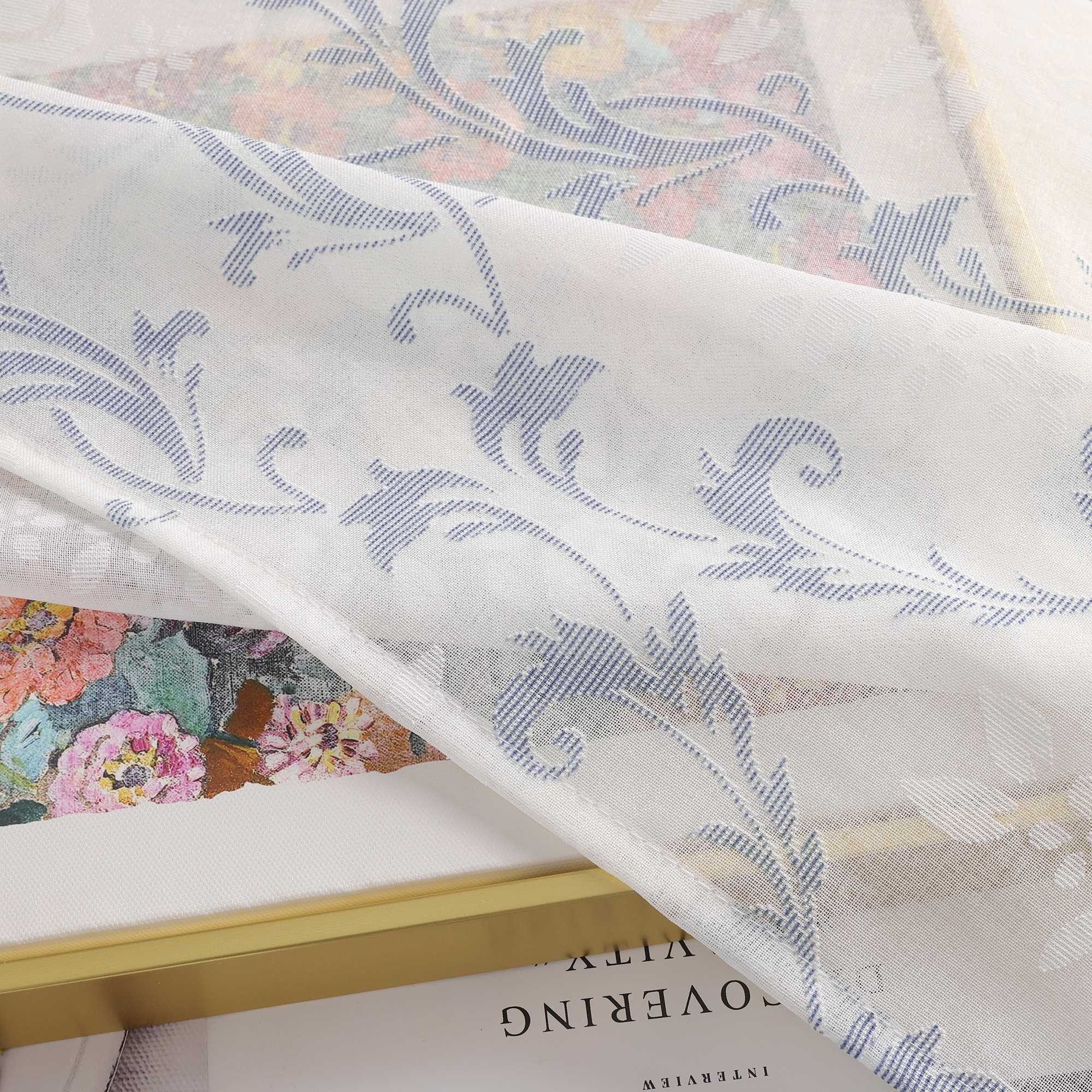 Vorhang mit Kräuselband Voile Gardine Ausbrenner Fensterschal Transparent Schlafzimmer Wohnzimmer 1 Stück - Joyswahl