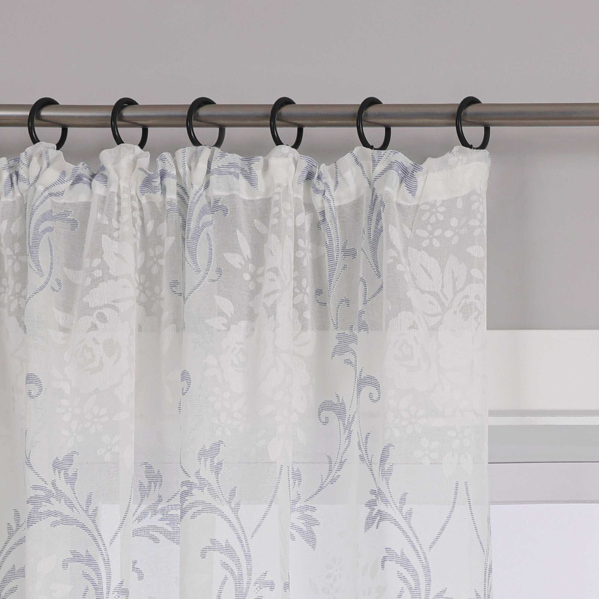 Vorhang mit Kräuselband Voile Gardine Ausbrenner Fensterschal Transparent Schlafzimmer Wohnzimmer 1 Stück - Joyswahl