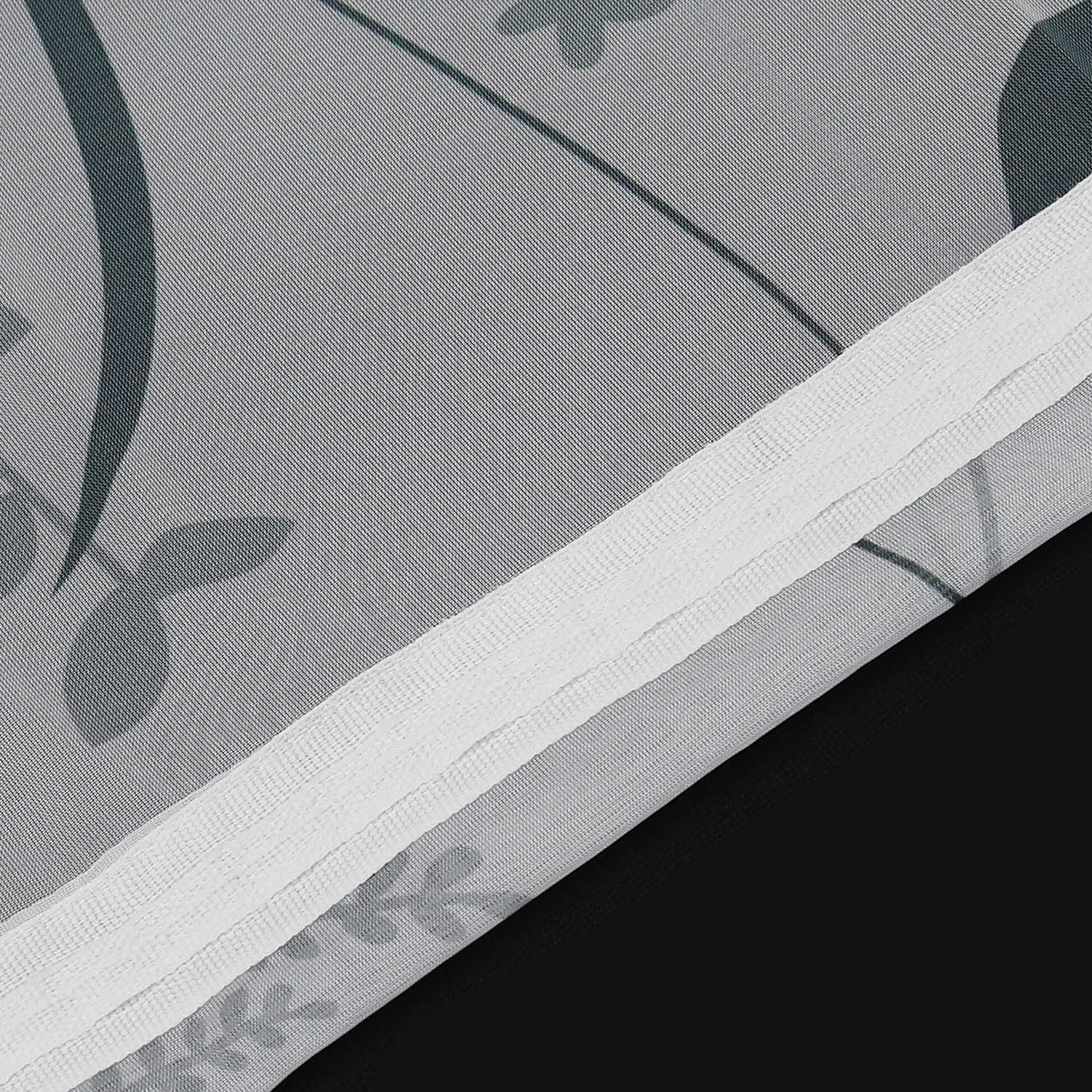 Transparenter Vorhang mit Blättermuster leicht Schutzfunktion Gartenstil 1 Stück - Joyswahl